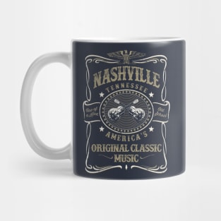 Nashville Music City USA Vintage Mug